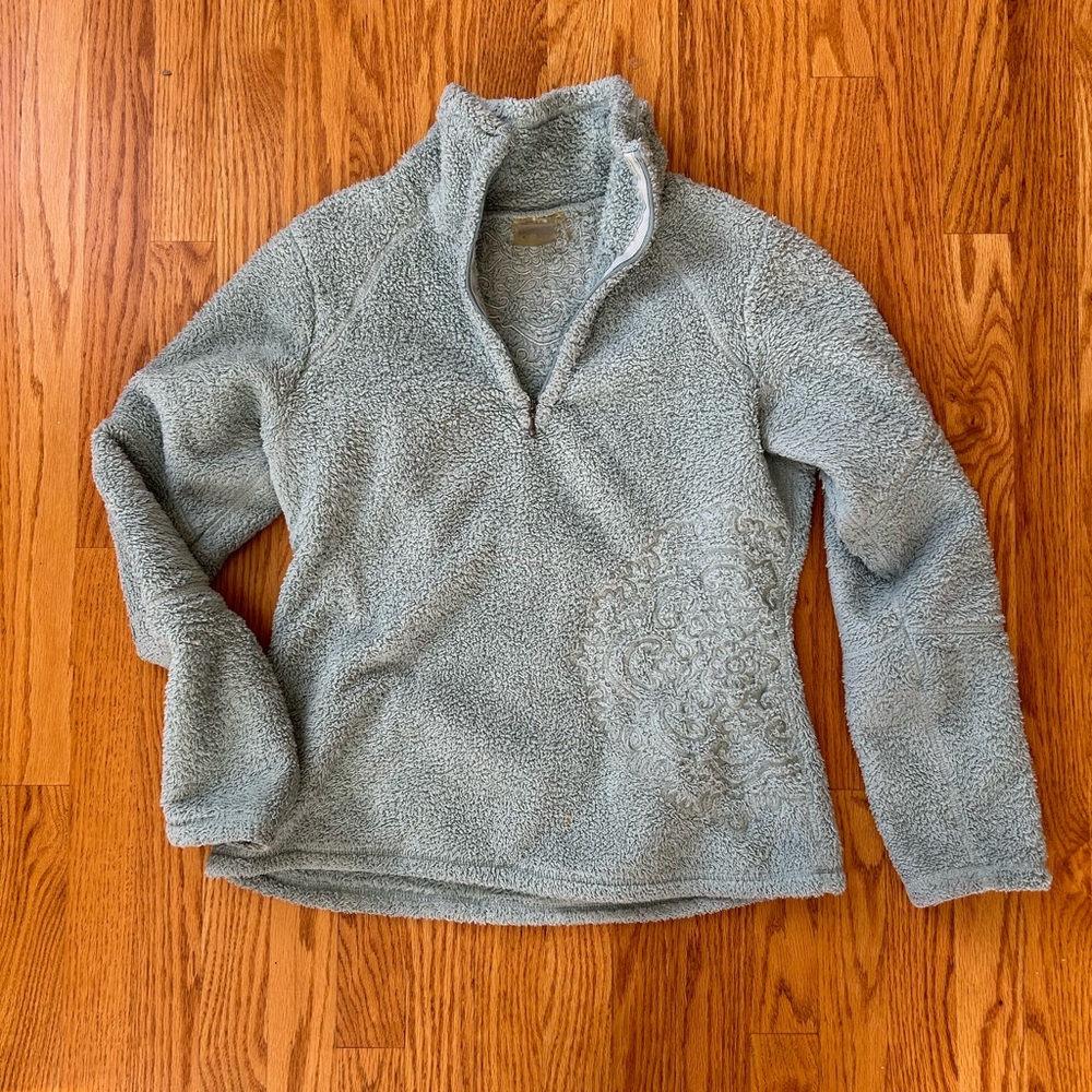 Athleta Quarter Zip Soft Fuzzy Fleece